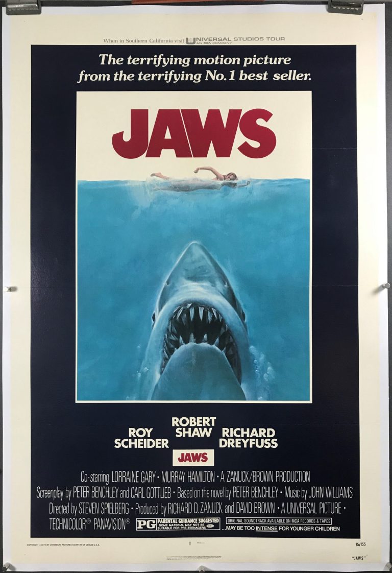 JAWS, An original vintage movie poster for sale – Original Vintage Movie Posters