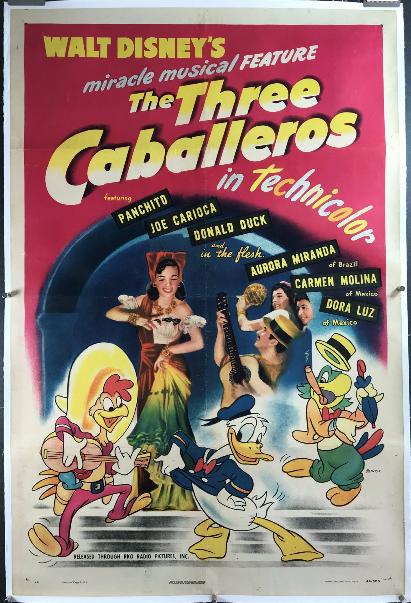THE THREE CABALLEROS, Original Vintage Walt Disney Movie