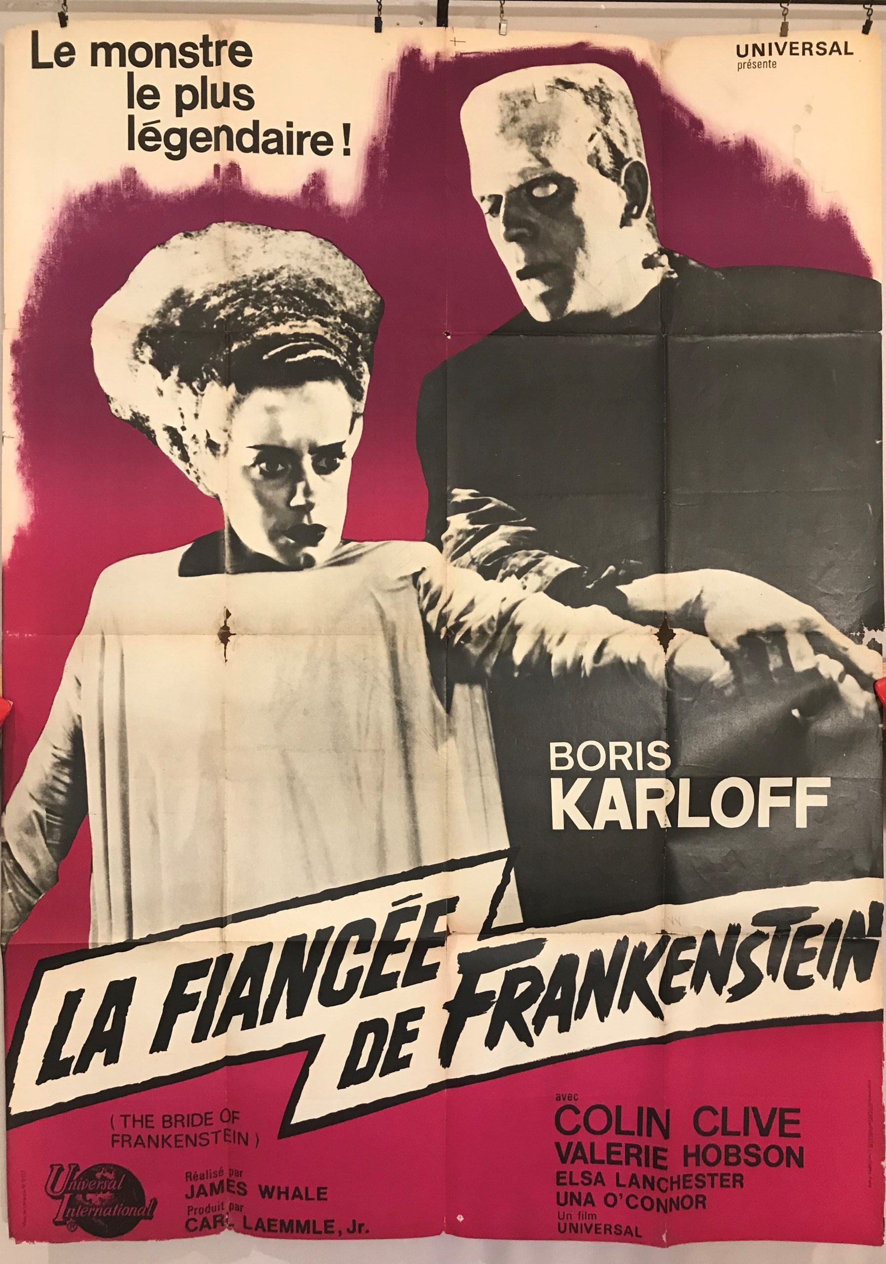Classic Movie Print 24"x36" Giclee on Canvas The Bride of Frankenstein 