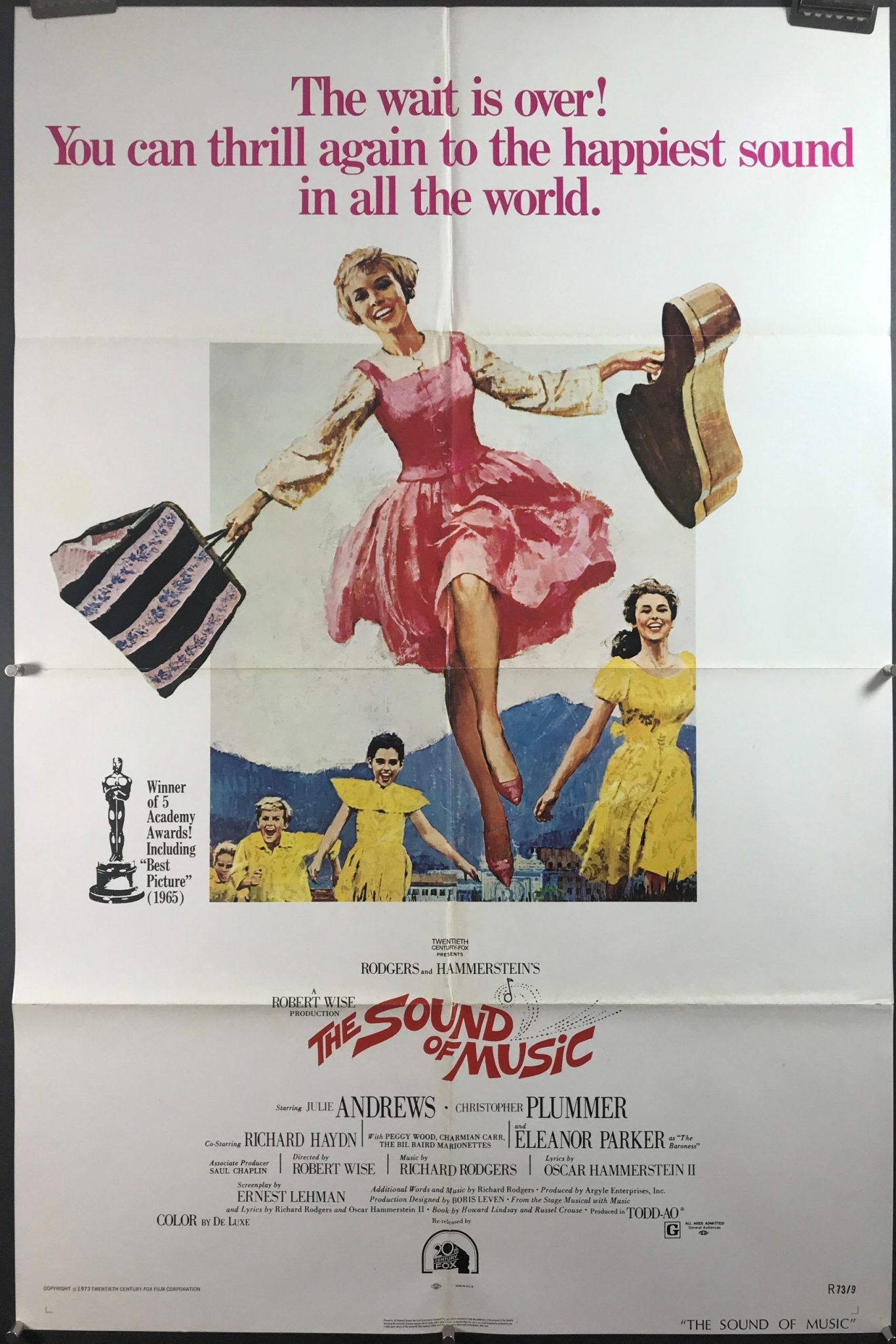 Original Sound Of Music, The (1965) Movie Poster In C8 Condition For $750.00