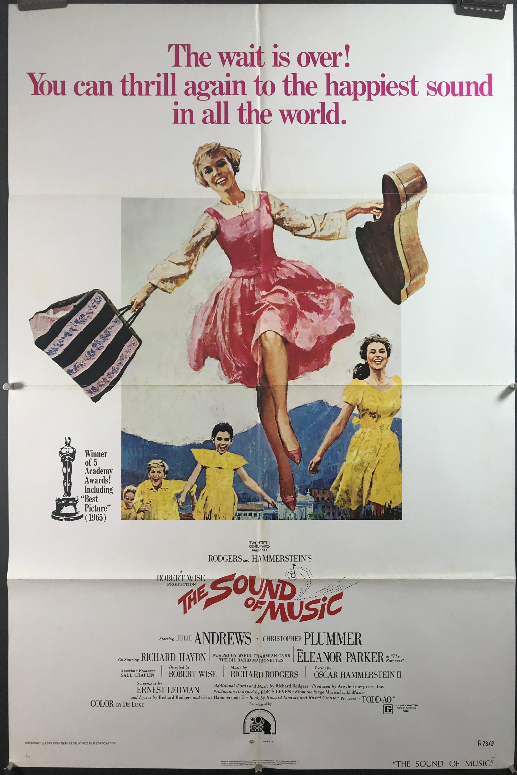 VINTAGE THE SOUND OF MUSIC MOVIE POSTER A3 PRINT
