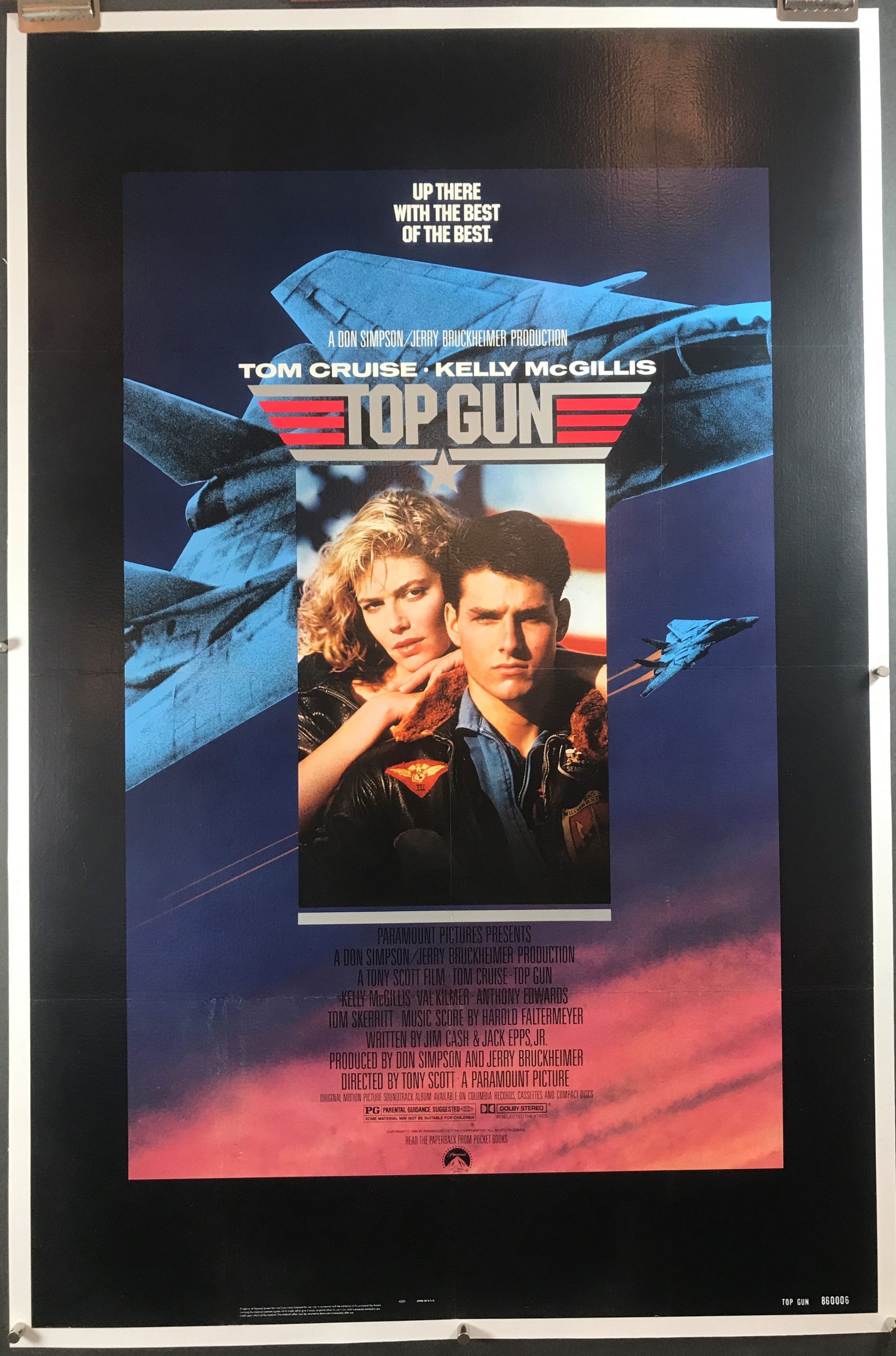 Top Gun Original Tom Cruise Vintage Movie Poster Original Vintage Movie Posters