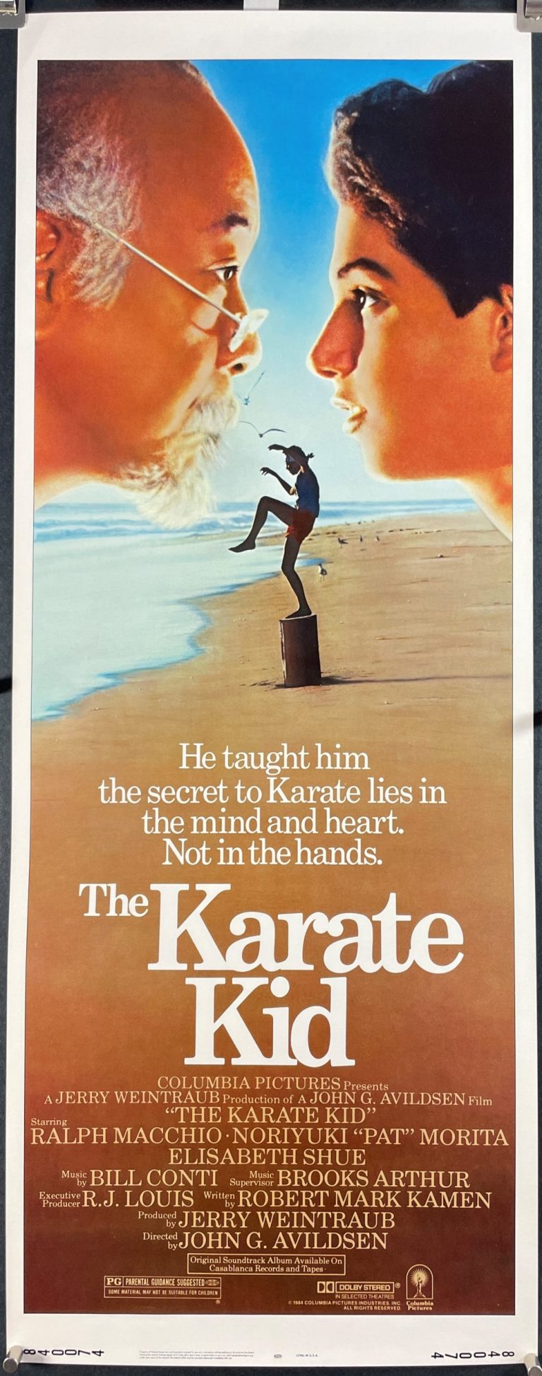 THE KARATE KID, Original Vintage Insert Movie Poster. - Original