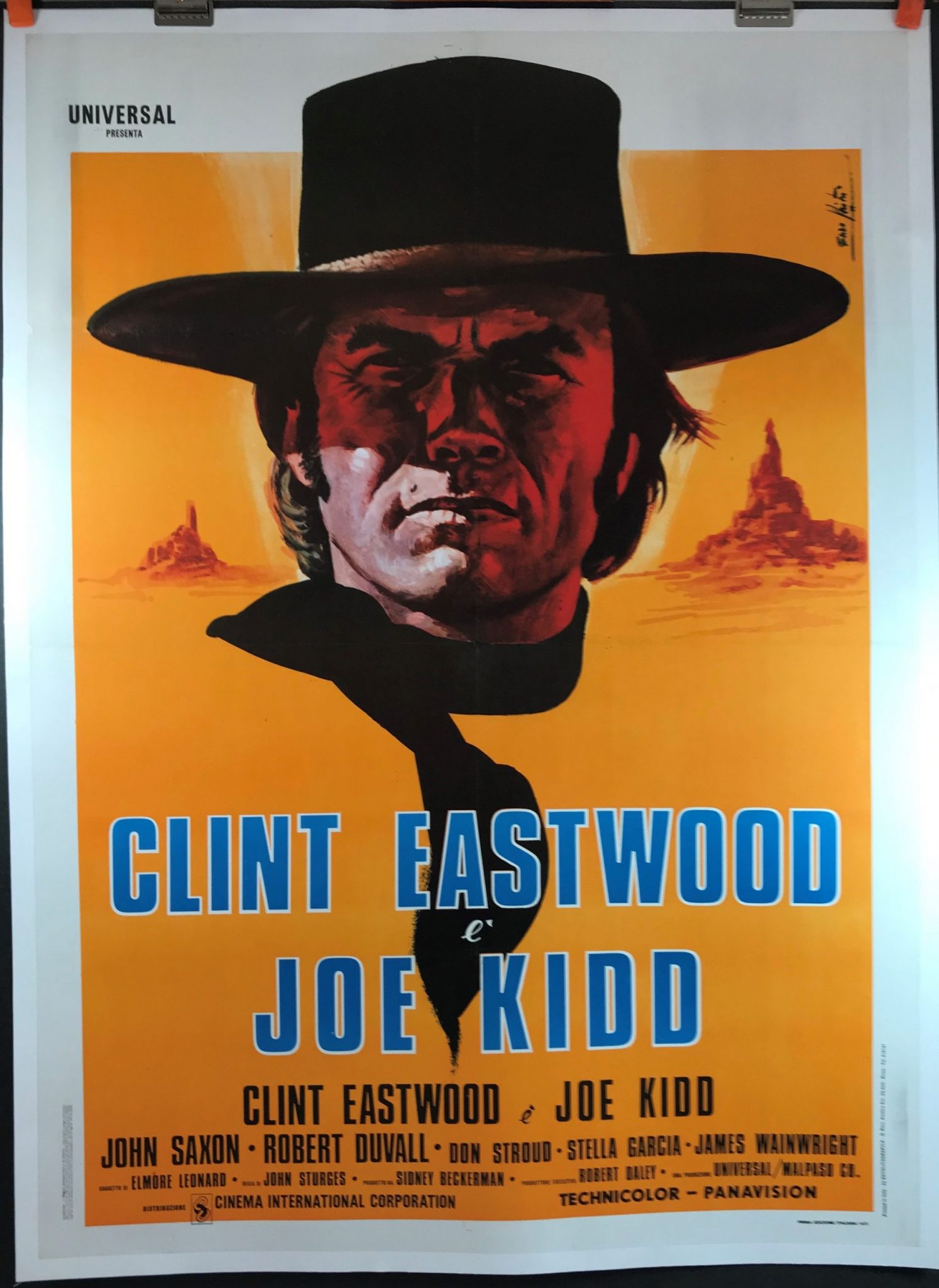 Plaque Métal Western Clint Eastwood 30x20 Cm - Décoration Murale Cinéma - Neuve