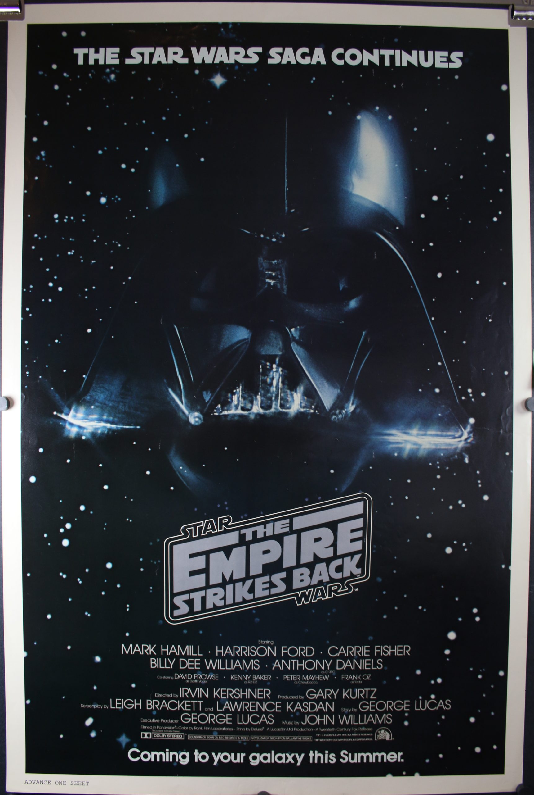 Obsessie Aardbei audit EMPIRE STRIKES BACK, Original Rolled Darth Vader Advance Movie Poster -  Original Vintage Movie Posters