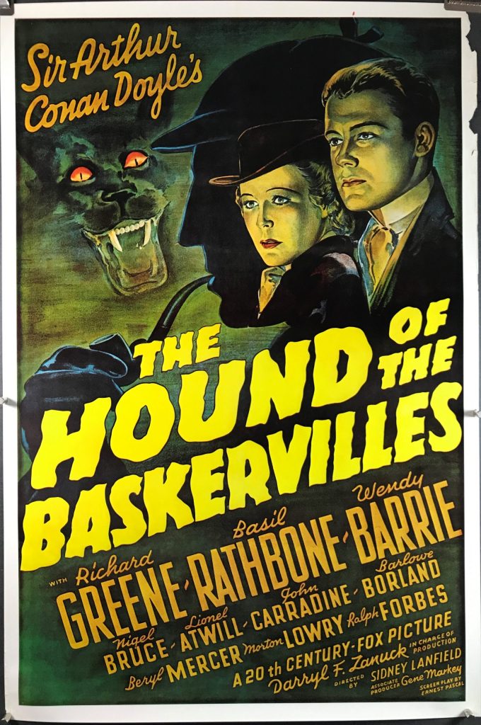 Hound Of The Baskervilles Original Sherlock Holmes Movie Poster