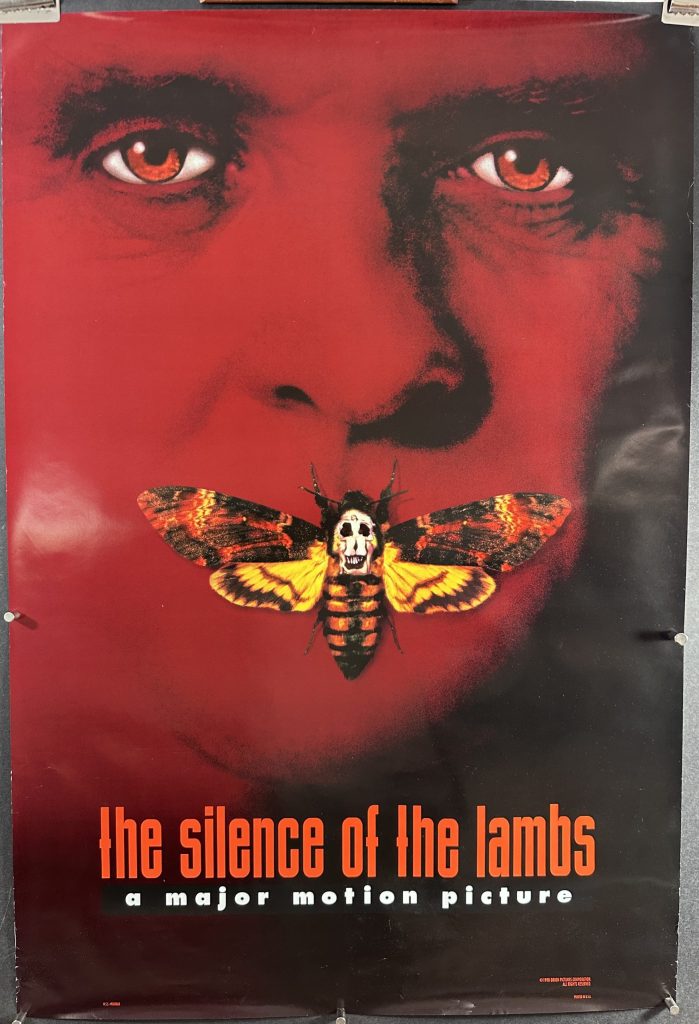 SILENCE OF THE LAMBS, Red Teaser Style B Movie Theater Poster starring ...